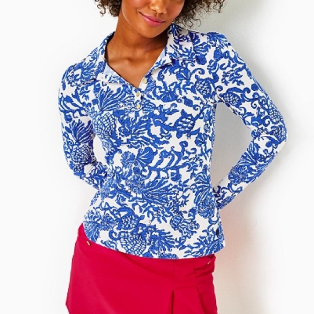 Blue and White Women's UPF 50+ Luxletic Frida Polo
Deeper Coconut Ride With Me